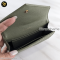 YSL Small envelope card holder green Caviar แบรนด์เนมมือสอง